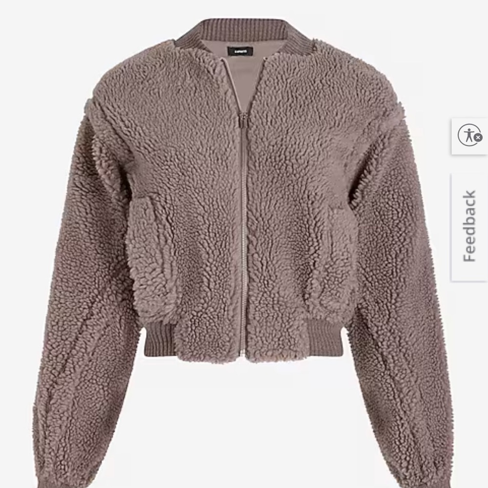 Express Sherpa jacket - never worn - Picture 8 of 9